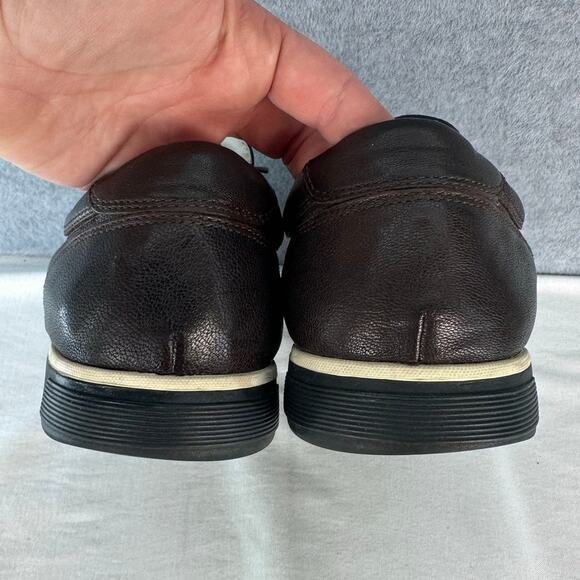 Cole Haan Mens sz 12 Quincy Lace Up Dark Brown Leather Sneaker Air Comfort main image 9